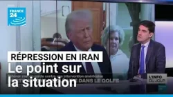 Iran : la répression s’intensifie, les États-Unis renforcent leur présence militaire dans la région