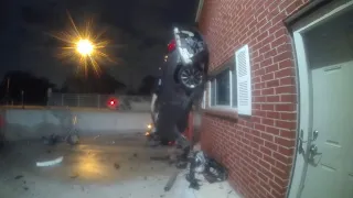 Caught on Camera: Car slammed into Dallas Business, driver fled the scene