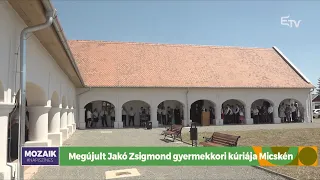 Megújult Jakó Zsigmond gyermekkori kúriája Micskén – Mozaik