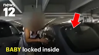 Rescue bodycam: Police save baby locked inside car