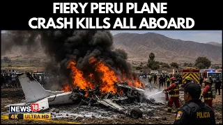 Horror In Peru! Sightseeing Plane Bursts Into Flames | Tragedy Near Nazca Lines | N18G | 4K Video