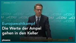 Carsten Linnemann (Generalsekretär CDU) und Ina Scharrenbach (CDU) zu aktuellen Themen | 22.04.24