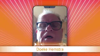TV Oranje app video message - Doeke Hemstra