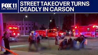 1 dead, 6 wounded in Carson street takeover