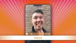TV Oranje app videoboodschap - Maico