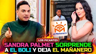 Sandra Palmett announces her departure from El Mañanero and surprises El Boli | Live the Show