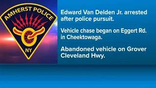 Wanted Amherst man leads police on chase