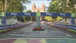 Region bracing for traffic with running of Hartford Marathon