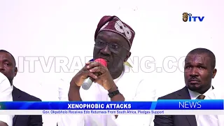 XENOPHOBIC ATTACKS: Gov. Okpebholo Receives Edo Returnees From South Africa, Pledges Support