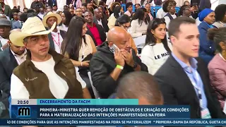 Prime Minister calls for conditions to materialize intentions expressed at FACIM