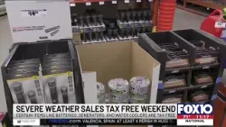 Alabama Severe weather sales tax-free weekend