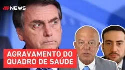 Defesa de Bolsonaro aguarda novo laudo para pedir prisão domiciliar; Mehero e Motta comentam
