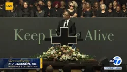 Jesse Jackson Jr. speaks at father's Chicago service