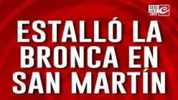 San Martín: vecinos reclaman frente a la Municipalidad tras las inundaciones