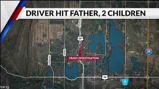 Father, 2 children hit in crosswalk in Loveland