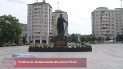 VIDEO//3 838 de lei, salariul mediu din județul Vaslui