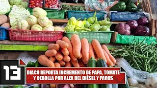 DIACO reports price increases for potatoes, tomatoes, and onions due to rising diesel costs and n...
