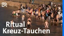 Kreuz-Tauchen: Beim Epiphanias-Fest in Landshut geht's in die kalte Isar | Schwaben + Altbayern | BR