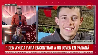 Piden ayuda para encontrar a un joven en Paraná - 16/09/26