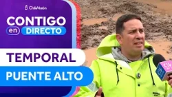 STORM IN PUENTE ALTO: Mayor reports ravine blocked with dirt - Contigo en Directo
