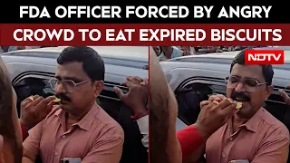 'Eat These Expired Biscuits': FDA Officer Forced By Angry Crowd In Maharashtra