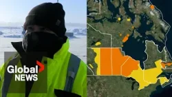 Hazardous and severe cold warnings issued for much of Canada east of Alberta