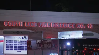 Engine catches fire at South Line Fire Station