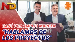 After winning in Marcos Juárez, Germán Font met with Llaryora: "Count on my full support"