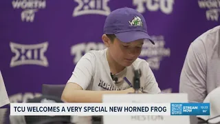 TCU holds special signing day for 11-year-old cancer patient