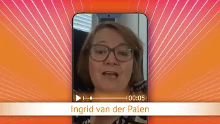 TV Oranje app video message - Ingrid van der Palen