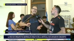 Ensayo de la Red de Orquestas Barriales de Córdoba