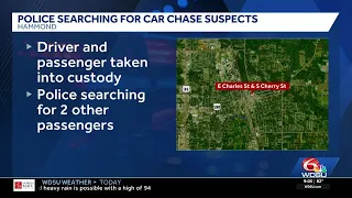 Two suspects in Hammond sought after allegedly fleeing police in stolen car