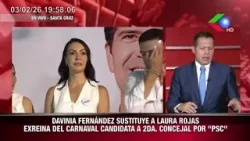 DAVINIA FERNÁNDEZ SUSTITUYE A LAURA ROJAS EXREINA DEL CARNAVAL CANDIDATA A 2DA. CONCEJAL POR "PSC"