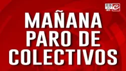 Mañana paro de colectivos: la medida empieza a las 00