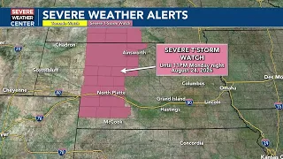 Severe T'Storm Watch until 11PM CDT Monday night
