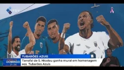 Tarrafal de São Nicolau gets mural in honor of the Blue Sharks