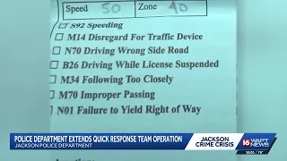 Jackson police chief extends Quick Response Team through October