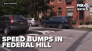 Speed bumps appear, then disappear in Federal Hill
