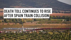 Death toll continues to rise after Spain train collision
