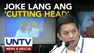 'Cutting head' remarks ni VP Sara, taken out of context ayon sa depensa