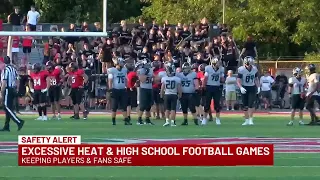 High school football games adjust kickoff times due to heat