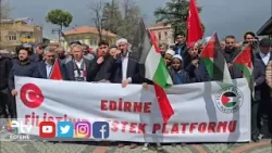 SARAÇLAR’DA FİLİSTİN İÇİN DESTEK AÇIKLAMASI