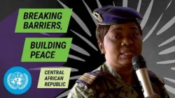 Central African Republic: Colonel Yangongo inspires Central African women & men | Breaking barriers