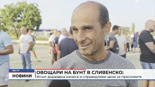 RM TV: Овощари на бунт в Сливенско: Искат държавна намеса и справедливи цени за прасковите