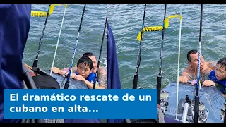 VIDEO: Dramatic video captures Cuban man’s heroic sea rescue of a father and two children
