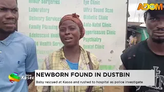 Newborn Found in Dustbin: Baby rescued at Kasoa and rushed to hospital as police investigate - News
