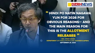 Mabagal na DPWH project implementation, iniugnay sa delayed allotment releases — Dizon