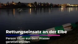 Person gerät in Dresdner Elbe in Not | Sachsen Fernsehen