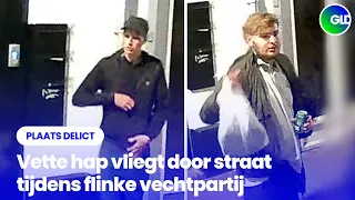 Vette hap vliegt door straat tijdens vechtpartij I Plaats Delict