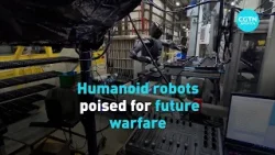 Гуманоидные роботы, готовые к будущим военным действиям.